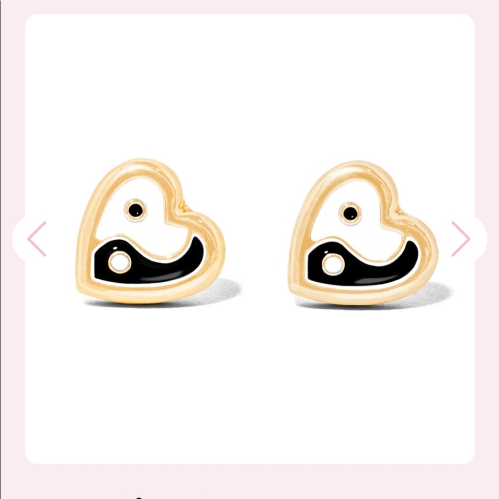 Frasier Sterling Ying Yang Studs